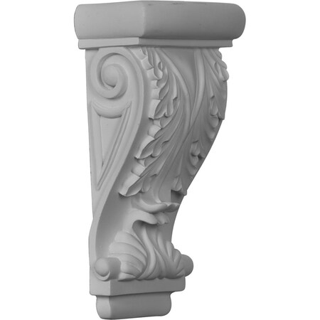 Ekena Millwork 3 5/8"W x 2 1/8"D x 7"H Leaf Corbel COR04X02X07LE
